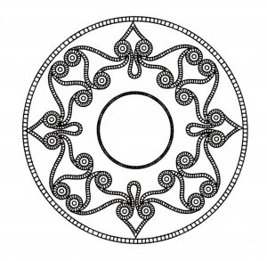 Coloriage mandala celtique 5