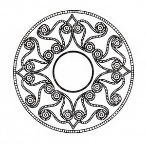Coloriage mandala celtique 6