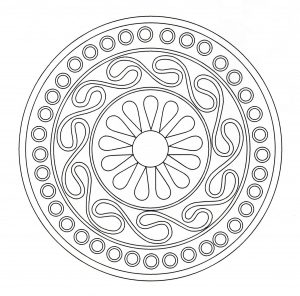 Coloriage mandala celtique 8