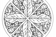 Oiseau 100 Mandalas Zen Anti Stress