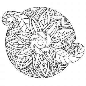 Mandala metal vegetal