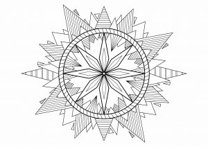 Mandala simple pyramides