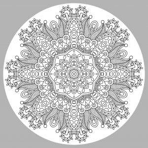Coloriage mandala complexe par karakotsya 3
