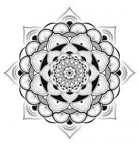 Mandala a colorier gratuit complexe par louise
