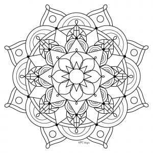 Mandala a imprimer mpc design 10