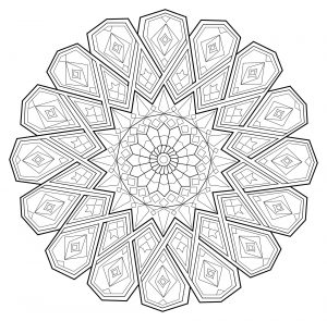 Mandala abstrait zen antistress 1