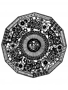 Mandala inspired by china