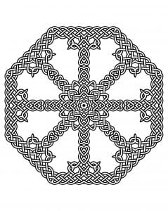 Coloring mandala celtic 3