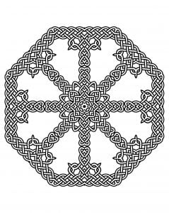 Coloring mandala celtic 3