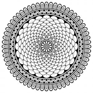 Mandala complex little petals