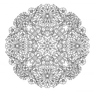 Mandala to download giant flowers with smart petals