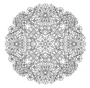 Mandala to download giant flowers with smart petals
