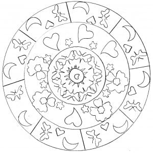 Very easy mandala for child by domandala 11