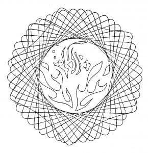 Very easy mandala for child by domandala 2