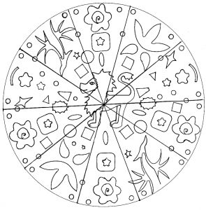 Very easy mandala for child by domandala 4