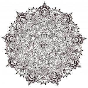 Vegetal mandala anvino