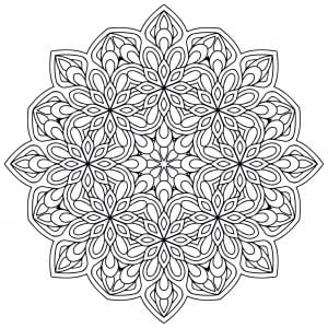 Mandala zen antistress flowers 9