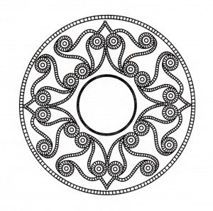 Coloring mandala celtic art 20