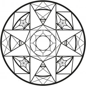 Coloring mandala celtic art 30