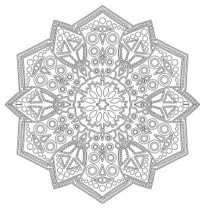Coloring mandala celtic art 36