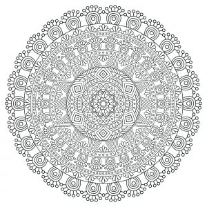 Coloring mandala celtic art 37