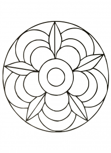Mandalas geometric to print 11