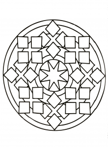Mandalas geometric to print 21