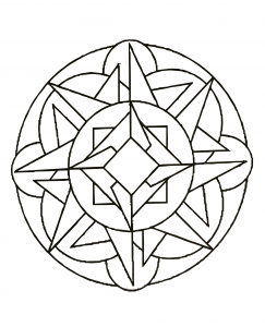 Mandalas geometric to print 28