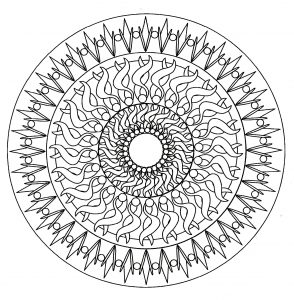 Simple mandala geometric 6