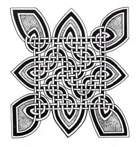 Coloring mandala celtic 10