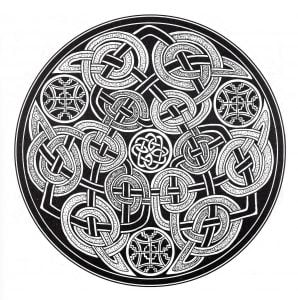 Coloring mandala celtic 11