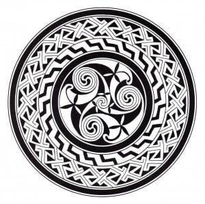 Coloring mandala celtic 12