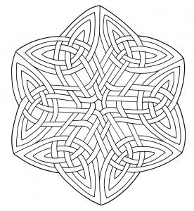 Coloring mandala celtic 14
