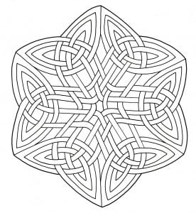 Coloring mandala celtic 14
