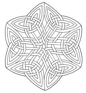 Coloring mandala celtic 16