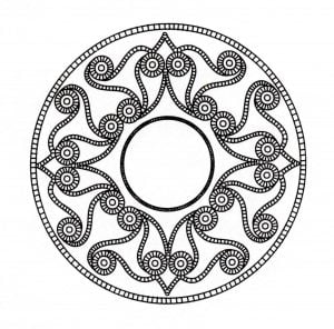 Coloring mandala celtic 18