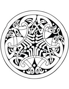 Coloring mandala celtic 19
