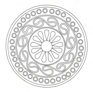 Coloring mandala celtic 20