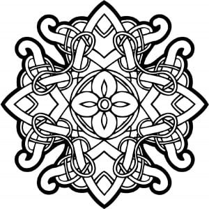 Coloring mandala celtic 23