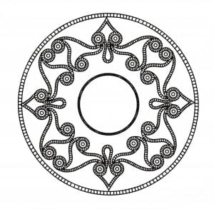 Coloring mandala celtic 4 1