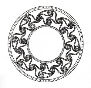 Coloring mandala celtic 6