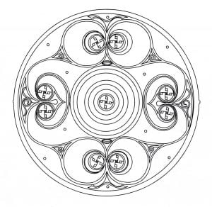 Coloring mandala celtic 8
