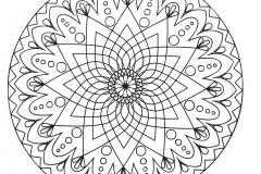 Mandala abstract simple with a star in the middle