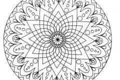 Mandala abstract simple with a star in the middle