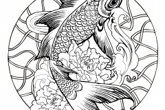 Mandala fish carp