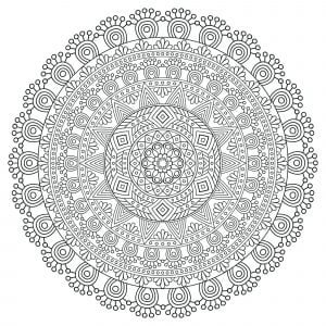 Coloring mandala zen antistress details
