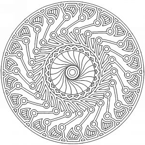 Mandala anti stress inca maya inspiration