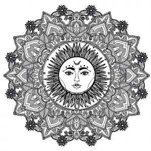 Mandala sun 123rf