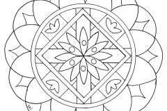 Simple mandala drawing, looking like a big flower