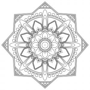 Mandala to print and color mpc design 1